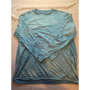 Realtree Fishing Performance‎ Shirt Mens 2XL Long Sleeve Camo Blue